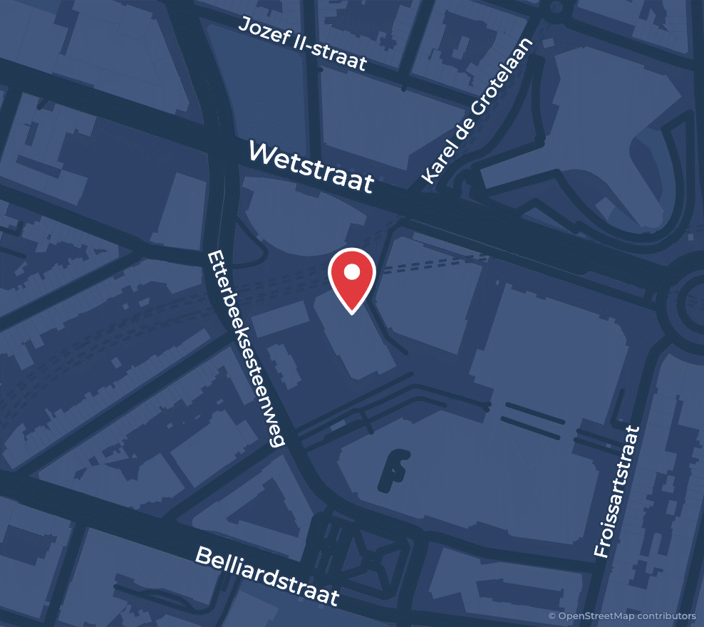 Ligging van het Residence Palace